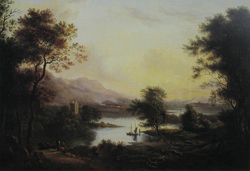 Alexander Nasmyth A Highland Loch Landscape Sweden oil painting art